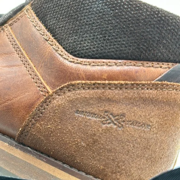 Manfield brown handcrafted lace-up men’s leather shoes, size 42 (8.5 US)