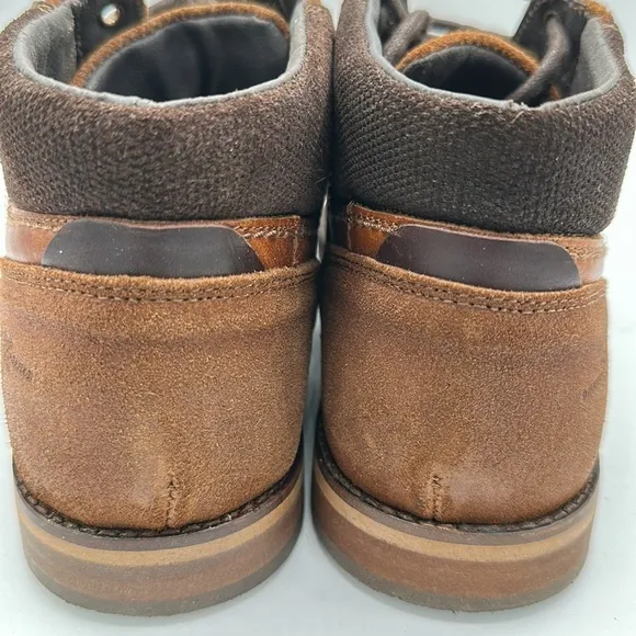 Manfield brown handcrafted lace-up men’s leather shoes, size 42 (8.5 US)