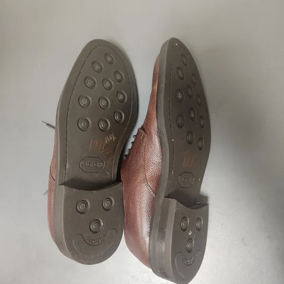 MARTIN DINGMAN - BROWN LEATHER TIE OXFORDS Shoes SIZE 9