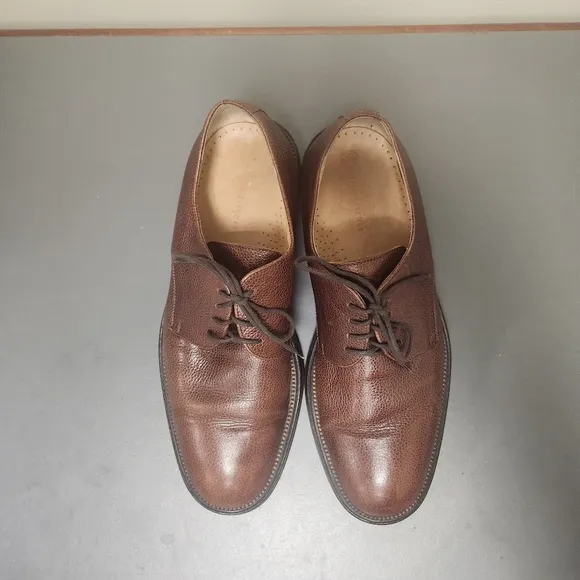 MARTIN DINGMAN - BROWN LEATHER TIE OXFORDS Shoes SIZE 9