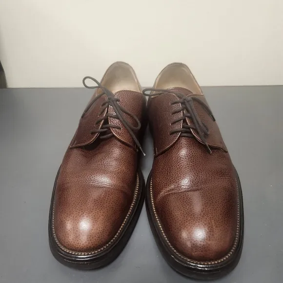 MARTIN DINGMAN - BROWN LEATHER TIE OXFORDS Shoes SIZE 9