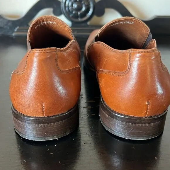 Massimo Matteo Firenze Cuoio (Hand Made In Italy) Brown Leather WINGTIP Shoes