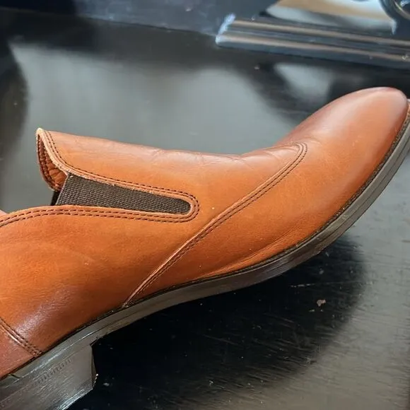 Massimo Matteo Firenze Cuoio (Hand Made In Italy) Brown Leather WINGTIP Shoes