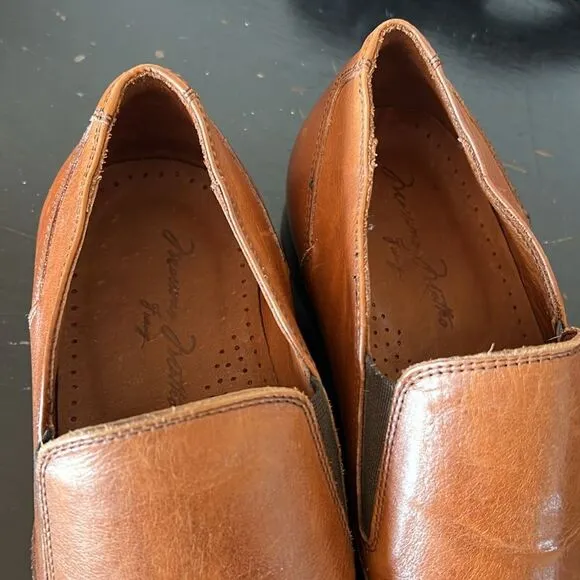 Massimo Matteo Firenze Cuoio (Hand Made In Italy) Brown Leather WINGTIP Shoes