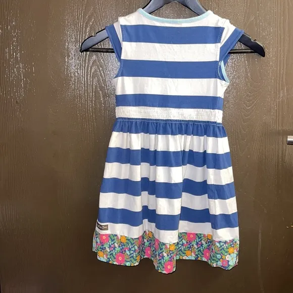 Matilda Jane Girls Beautiful NavyStriped Dress NEW
