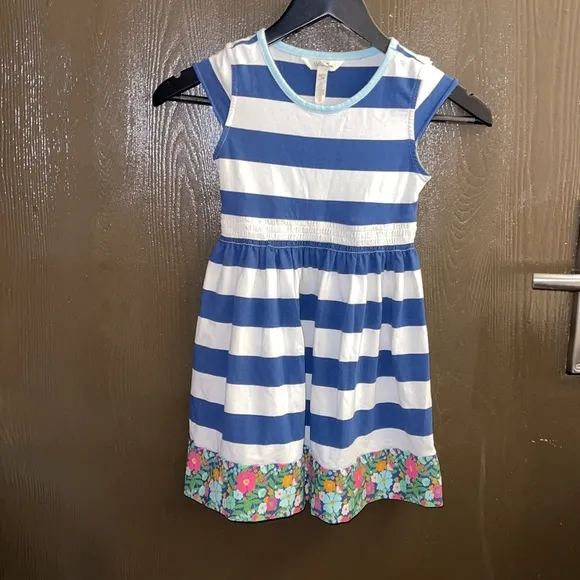 Matilda Jane Girls Beautiful NavyStriped Dress NEW