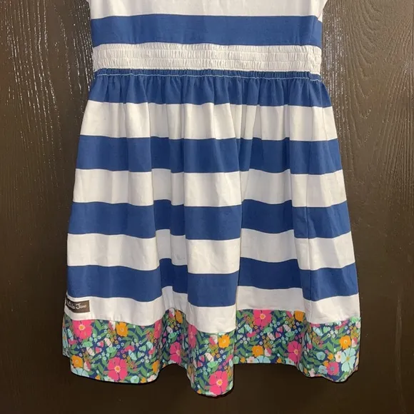 Matilda Jane Girls Beautiful NavyStriped Dress NEW
