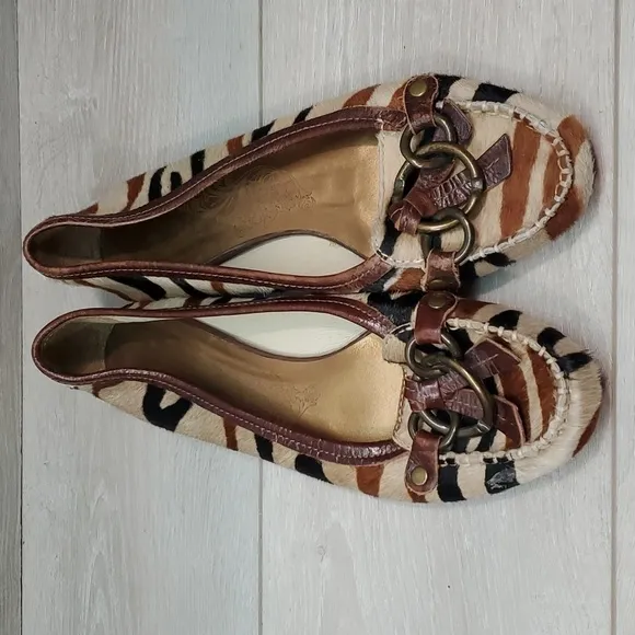 Matisse Women Loafer PonyHair Exotics Fur Flats shoes sz 10M