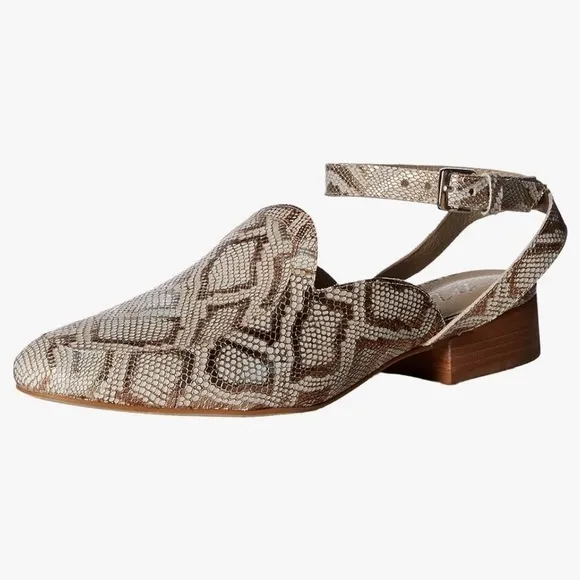 Matisse Women's Half Moon Leather Mule shoes clogs slides beige golden Sz 8.5
