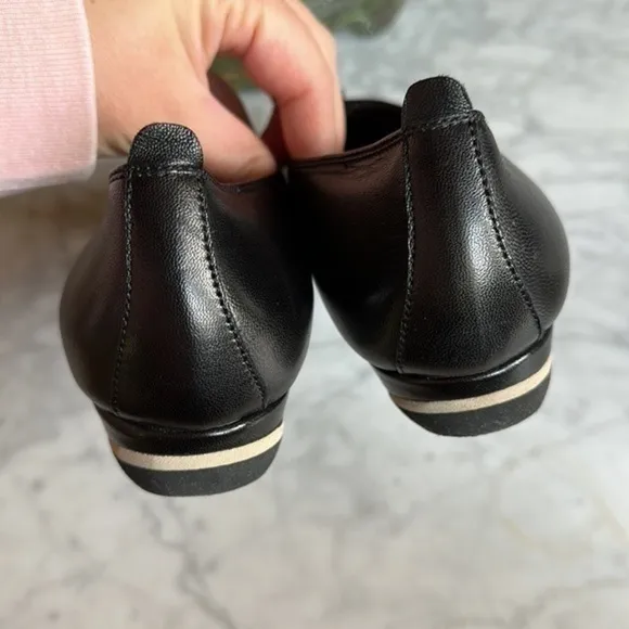 Mauro Teci handmade in Italy black leather shoes, size 37.5