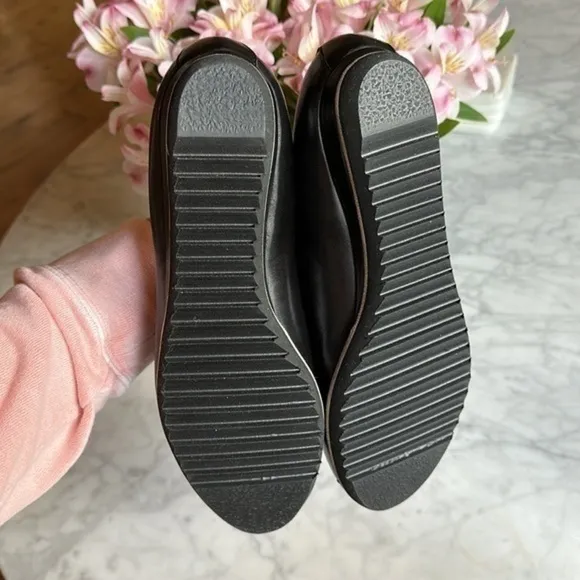 Mauro Teci handmade in Italy black leather shoes, size 37.5