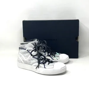 💖MEGA SALE💖Converse Jack Purcell Rally Mid White Gray Shoes Women  170947C