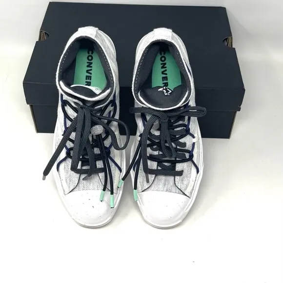 💖MEGA SALE💖Converse Jack Purcell Rally Mid White Gray Shoes Women  170947C
