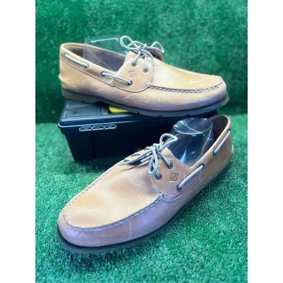 Men Sperry Top Slider Original Boat Shoe Sahara Tan Size 15M