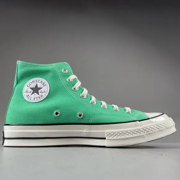 Mens 9 Womens 11 Converse Chuck 70 Hi Green Canvas Classic Casual Sneakers Shoes