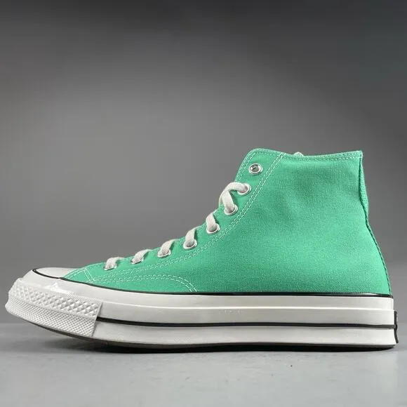Mens 9 Womens 11 Converse Chuck 70 Hi Green Canvas Classic Casual Sneakers Shoes