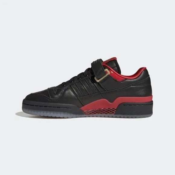 MEN'S Adidas Originals Forum Low x Circoloco Black Vivid Red HQ3618