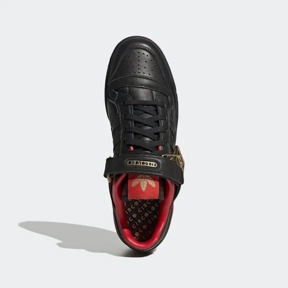 MEN'S Adidas Originals Forum Low x Circoloco Black Vivid Red HQ3618