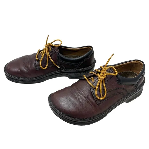 Men's Birkenstock Footprints Brown Leather Oxford Shoes 8
