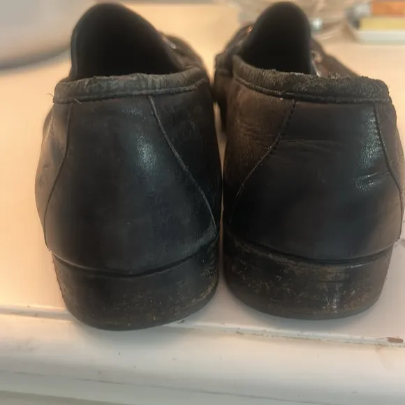 Men's Black Leather Gucci Loafers