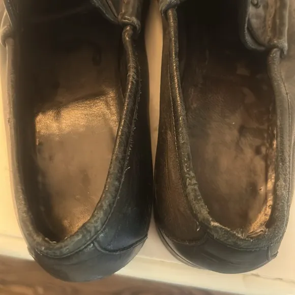 Men's Black Leather Gucci Loafers