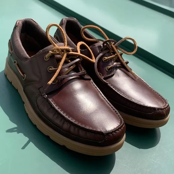 Men’s Hotter Ortholite leather lace up boat shoes