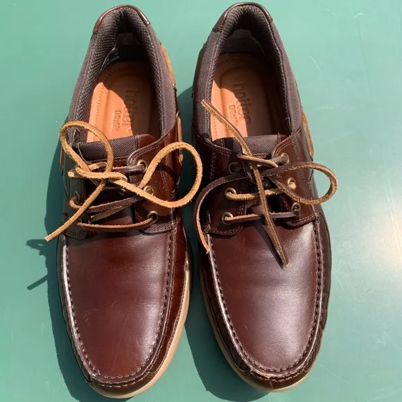 Men’s Hotter Ortholite leather lace up boat shoes