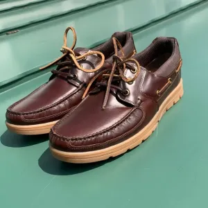 Men’s Hotter Ortholite leather lace up boat shoes
