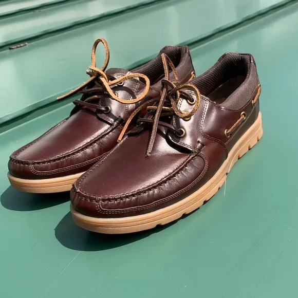 Men’s Hotter Ortholite leather lace up boat shoes