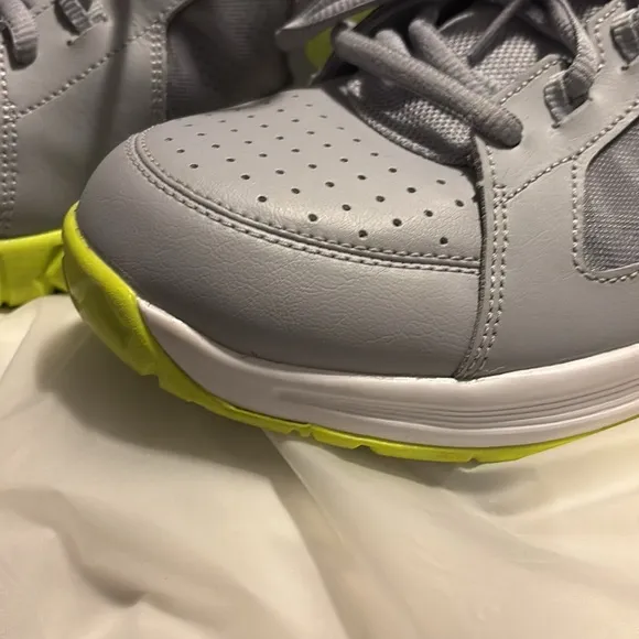 Men's Nike Air Vapor Ace Grey and Yellow Tennis Shoes - Size 12