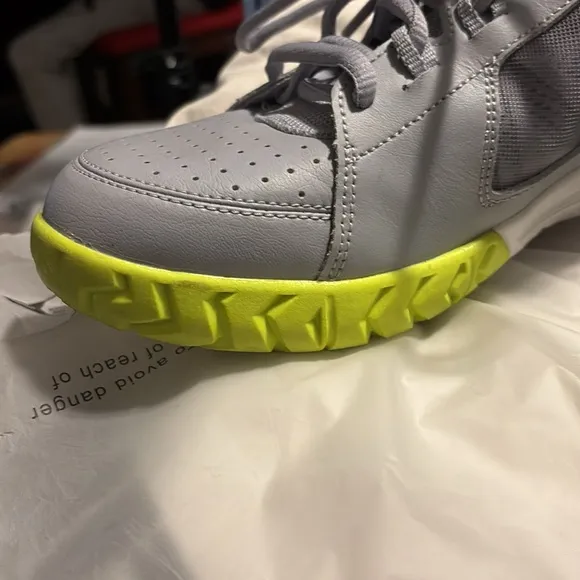 Men's Nike Air Vapor Ace Grey and Yellow Tennis Shoes - Size 12