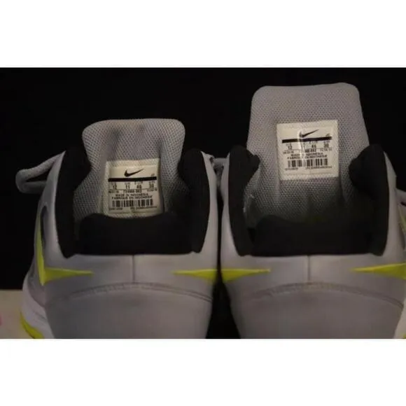 Men's Nike Air Vapor Ace Grey and Yellow Tennis Shoes - Size 12
