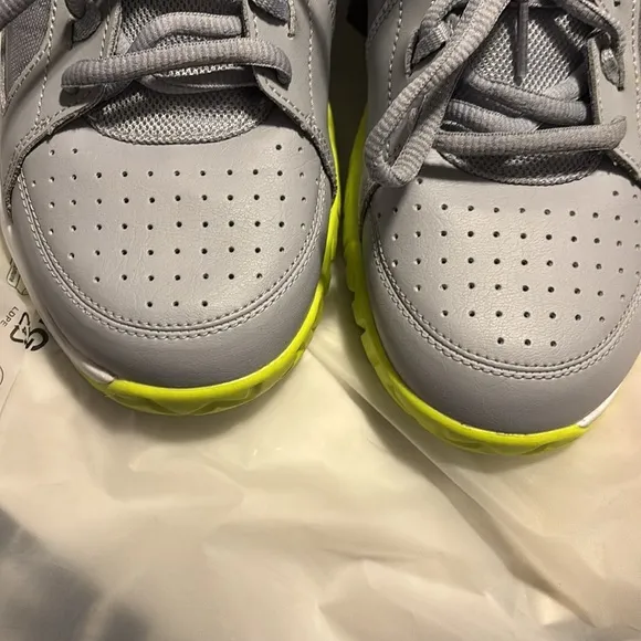 Men's Nike Air Vapor Ace Grey and Yellow Tennis Shoes - Size 12