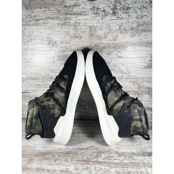 Men's Pajar Canada Exo Light Lace-Up Black/Green Camo Sneakers Sz 13
