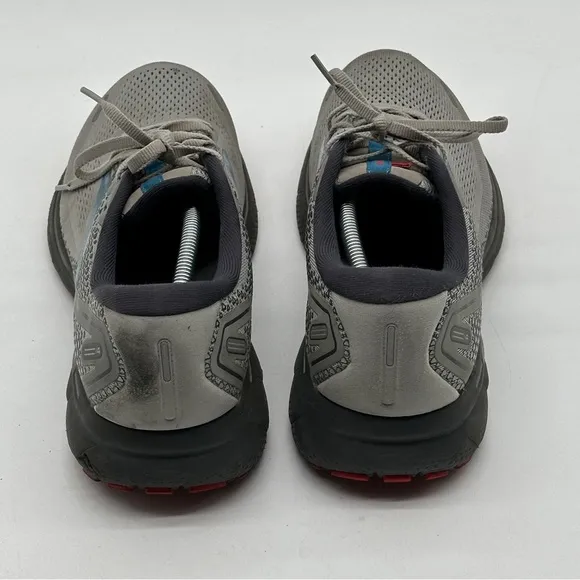 Men's Size 12 Brooks Ghost 14 Gray Blue Red Running Shoes