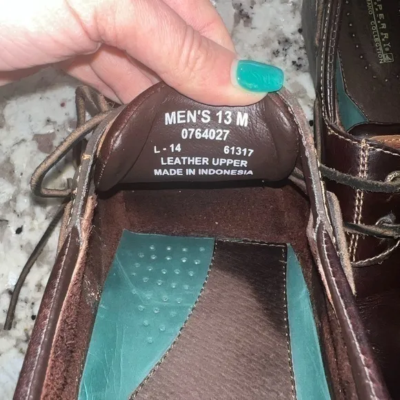 Men's Sperry Top-Sider Mako Canoe Moc Boat Shoes Size‎ 13M (0764027) Leather