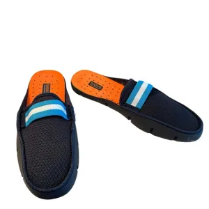 Men’s Swims Navy Blue Slide Loafers Shoes Slip-On Summer Pool Resort Boating 11