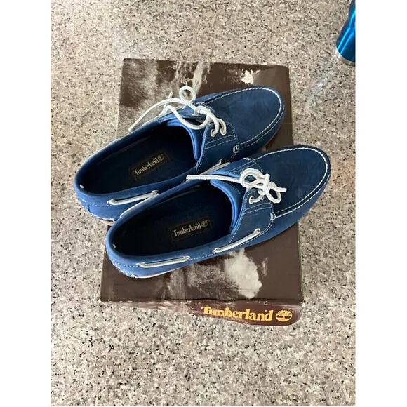 MEN’S Timberland Blue Boat Shoes Size 12