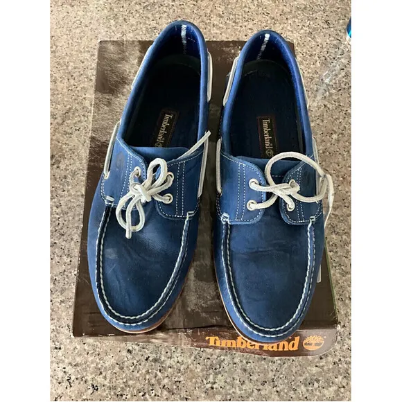 MEN’S Timberland Blue Boat Shoes Size 12