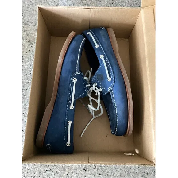 MEN’S Timberland Blue Boat Shoes Size 12