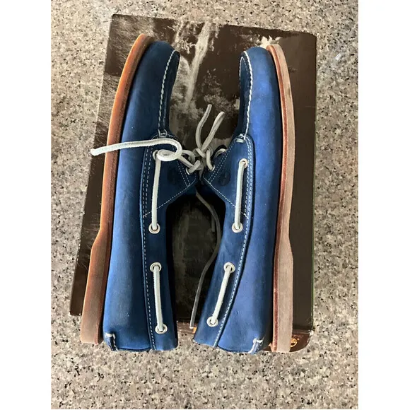 MEN’S Timberland Blue Boat Shoes Size 12