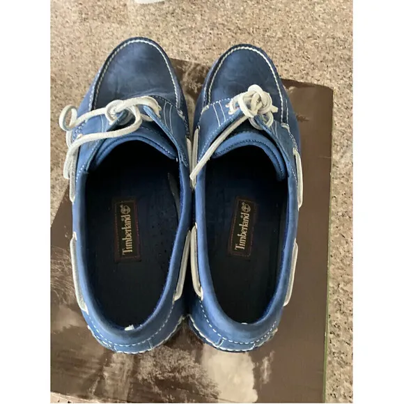MEN’S Timberland Blue Boat Shoes Size 12