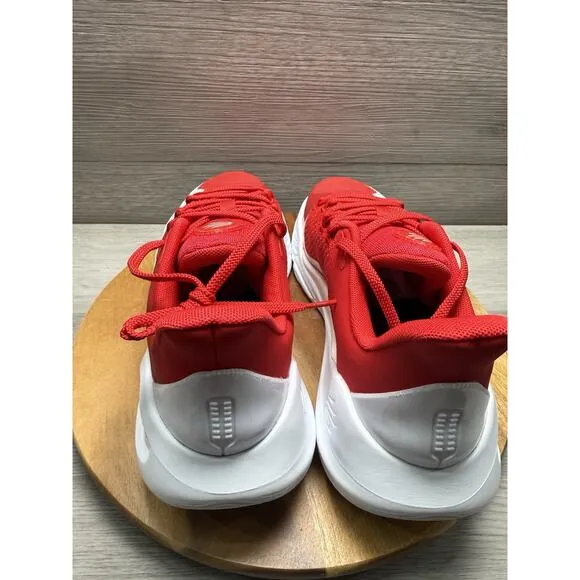 Men's Under Armour Curry Flow 9 Basketball Shoes 3025631-100 White/Red Size 12