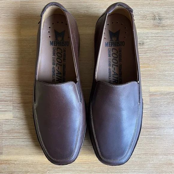 Mephisto Edlef Loafers Men's Size 7 Brown  Leather Slip-On Casual Driving Shoes