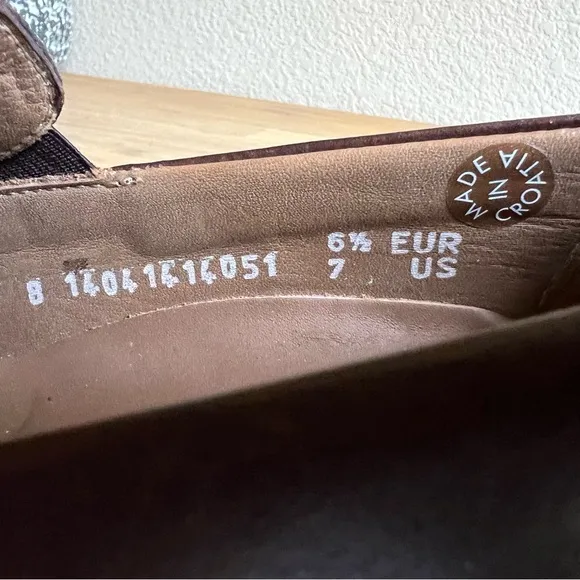 Mephisto Edlef Loafers Men's Size 7 Brown  Leather Slip-On Casual Driving Shoes