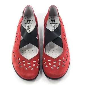 MEPHISTO NWOB Nubuck Leather Cut Out Mary Jane Shoes