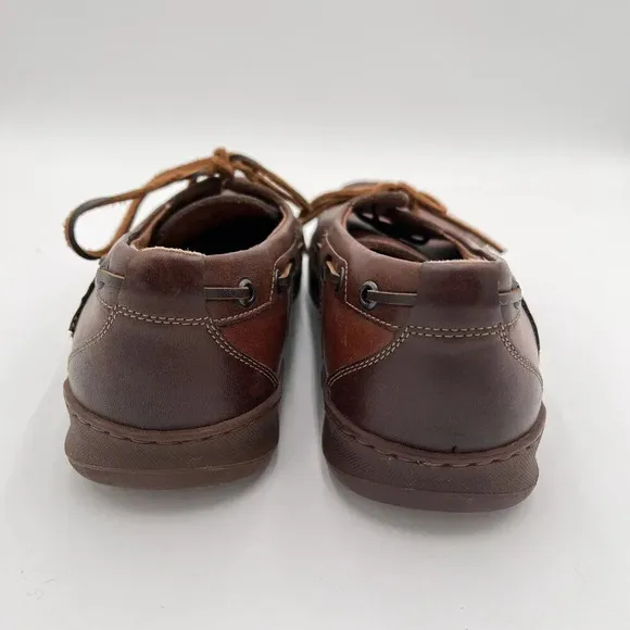 Mephisto Oxford Boat Shoes Men's 8 Spinnaker Brown Leather Lace Up Deck Comfort