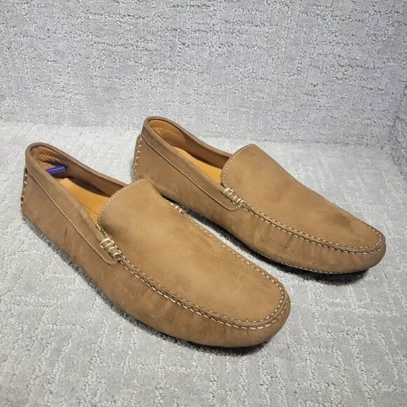 Mercanti Fiorentini Relax Men's Size 10M US Brown Leather Loafer Driving Shoes