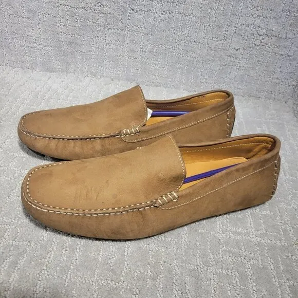 Mercanti Fiorentini Relax Men's Size 10M US Brown Leather Loafer Driving Shoes
