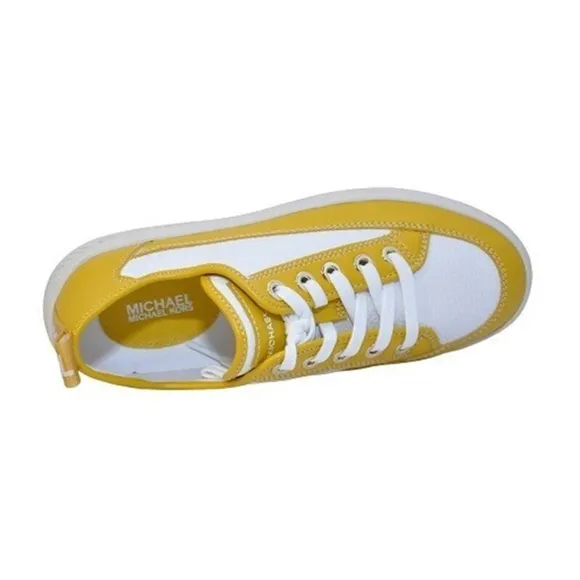 Michael Kors Shea Lace Up Sneaker Shoes on Yellow Size US 9